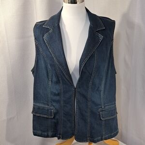 Coldwater Creek Denim Vest